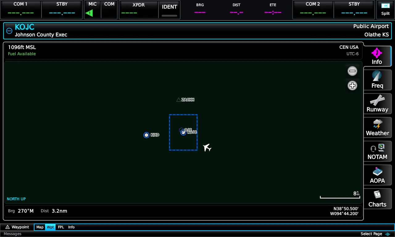 Waypoint information page